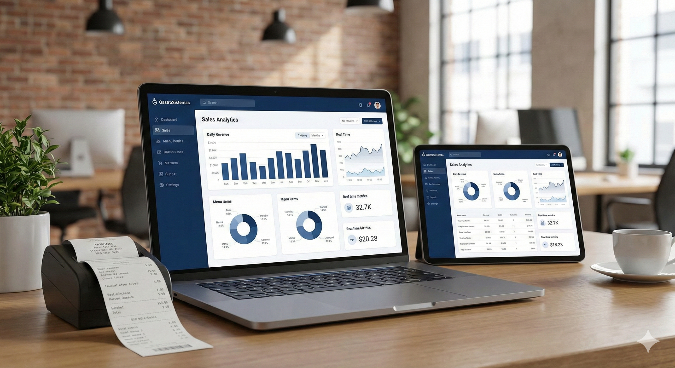 Panel de control GastroSistemas